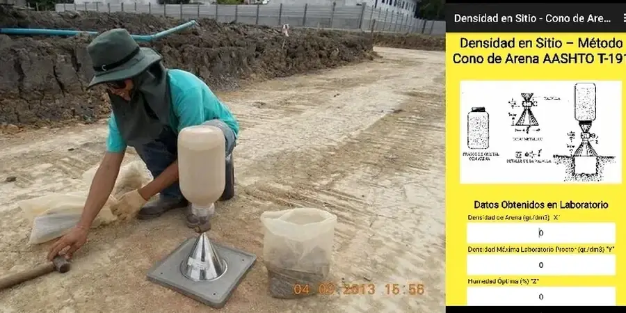 Control de Compactación con Cono de Arena en Calama: Precisión en Suelos Áridos